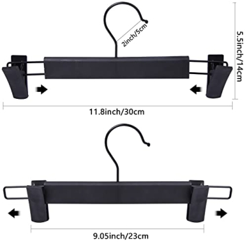 NORTHERN BROTHERS Plastic Pant Hangers - 30 Pack for Skirts