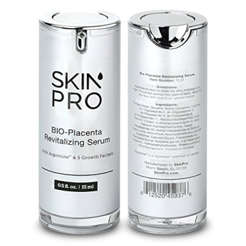 SkinPro BIO-Placenta Revitalizing Serum - With Argireline - Reduce Eye Wrinkles, Skin Regeneration, ...