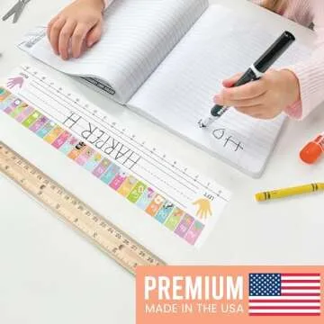 Hadley Designs 25 Colorful Desk Name Plates for Classroom, Student Name Tags for Desks, Student Name Plates for Desks Classroom, Name Plate for Desk Kids