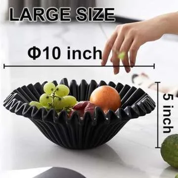 LALASTAR Large Decorative Ceramic Bowl for Modern Homes