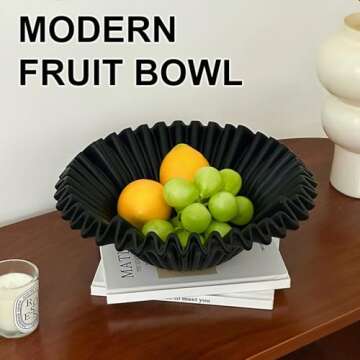 LALASTAR Large Decorative Ceramic Bowl for Modern Homes