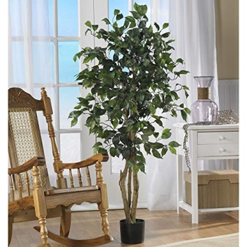 Nearly Natural 4' Ficus Silk Tree for Indoor Decor