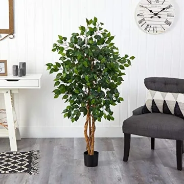 Nearly Natural 4' Ficus Silk Tree for Indoor Decor