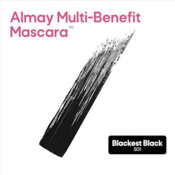 Almay Mascara, Volume, Length, Definition & Conditioning, Multi-Benefit Eye Makeup, Hypoallergenic a...