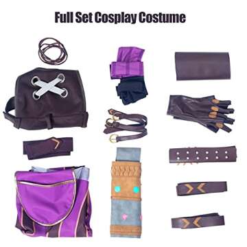 Women Cosplay outfit Cosplay Costume with 10 Accessories for personalized anime game parties