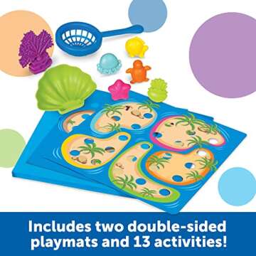 Learning Resouces Under The Sea Sorting Set, Toddler Activities, Educational Toys Set, Color Teaching Toys, 44 Pieces, Age 3+