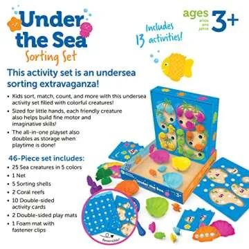 Under the Sea Sorting Set for Early Learning Activities
