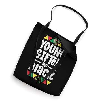 Young Gifted And Black History Shirts For Boys African Tote Bag