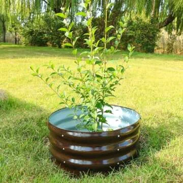 SnugNiture Round Galvanized Raised Garden Bed for Outdoor