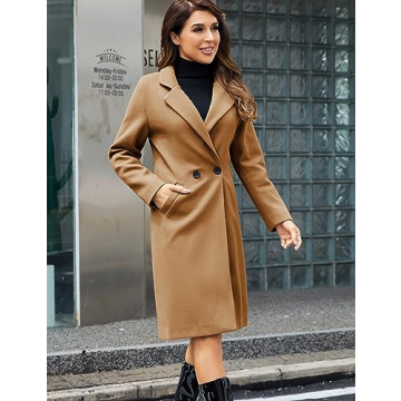 Yidarer Women's Winter Wool Mid-Long Coat for Elegance