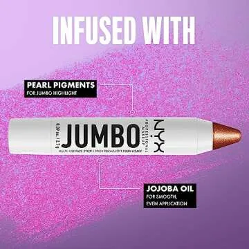 NYX PROFESSIONAL MAKEUP, Jumbo Multi-Use Face Highlighter Stick - Flan