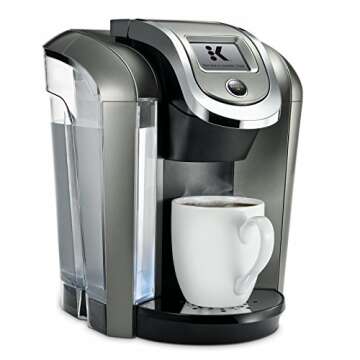 Keurig K575 Coffee Maker, Single Serve K-Cup Pod Coffee Brewer, Programmable Brewer, 80 ounces, Platinum