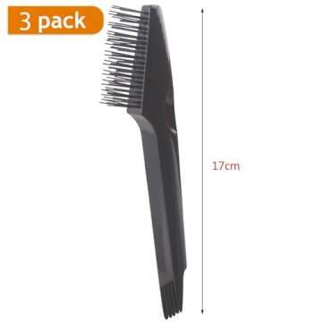 PERFEHAIR Hair Brush Cleaning Tool, Comb Cleaner-Pack of 3