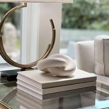 Decorative Book Set | Set of 3 Real Linen Covered Book Set | Extra Large Fashion Designer Books | Coffee Table Decor | Shelves/Mantle Decor | Modern Home Decoration