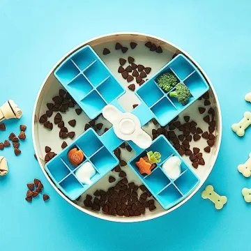 Interactive Spin Slow Feeder Bowl for Dogs - Fun & Healthy