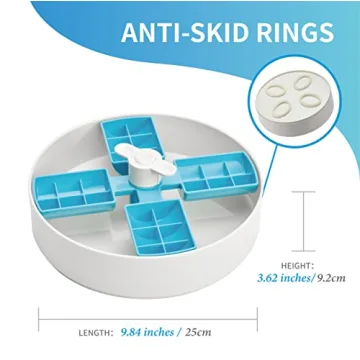 Interactive Spin Slow Feeder Bowl for Dogs - Fun & Healthy