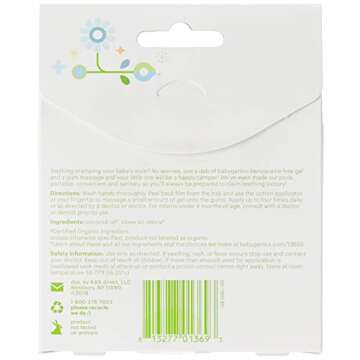 Babyganics Single-Use Teething Gel Pods - 10 Count
