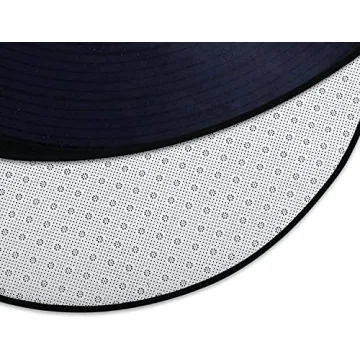 keepcute Music Record Non-Slip Round Area Rug for Home