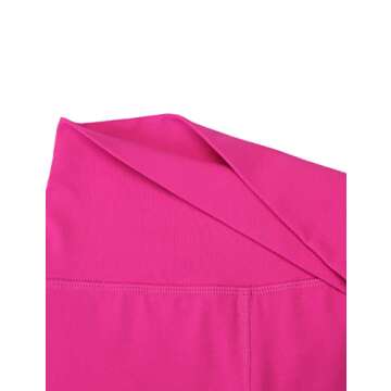 CRZ YOGA Womens ButterLuxe Biker Shorts 6 Inches - High Waisted Workout Running Volleyball Spandex Yoga Hibiscus Purple Large