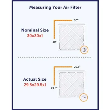 Filter King 4-Pack MERV 8 Air Filters for Home Use