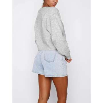 KIGRAD Womens Cropped Cardigan - Trendy Fall Knitwear