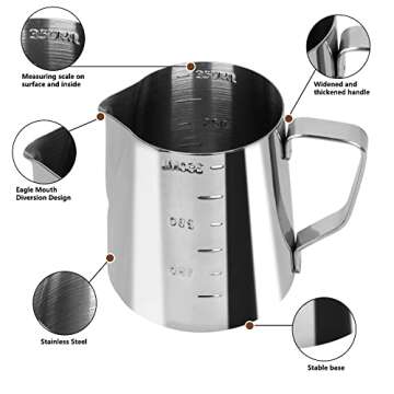 Y-Step 22 PCS Coffee Tamper Set, Espresso Accessories Kit Barista Kit, with Espresso Tamper 51mm, Frothing Pitcher, Tamper Mat, Latte Art Pen, Coffee Stirrer, Sandalwood Tamper for Espresso Machine