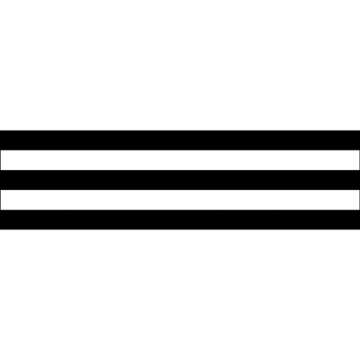 Schoolgirl Style - Industrial Chic | Black and White Stripes Bulletin Board Borders | 12 Strips, 36f...