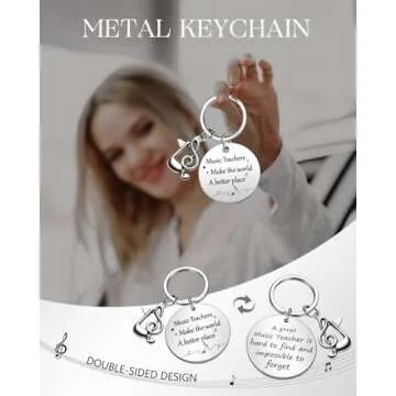 Swooflia Music Teacher Gifts Book Clip Keychain for Musicians