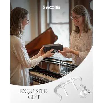 Swooflia Music Teacher Gifts Book Clip Keychain for Musicians