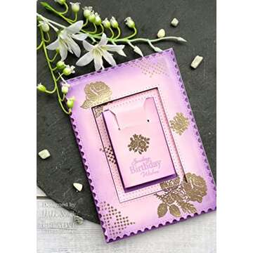 CREATIVE EXPRESSIONS Clear Stamp Set TMLSS Rose, Transparent