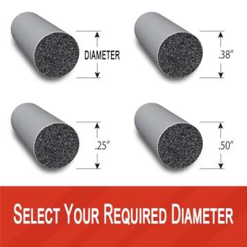 Trim-LOK Rubber Cord Seal for Gun and Pistol Cases, Tackle Boxes, Cooler Lids, Replacement O-Ring Watertight Weatherstripping Seal - 0.25” Dia, 25’ Length