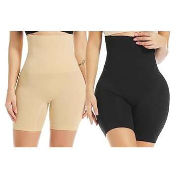Womens Light Tummy Control Shapewear Boyshorts for All Occasions