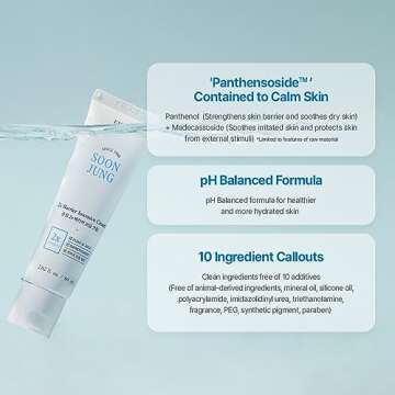 ETUDE SoonJung 2x Barrier Intensive Cream Duo Set (2.02 Fl.oz x 2ea) | Hypoallergenic Shea Butter Hydrating Facial Cream for Sensitive Skin, Water-oil Balance & Panthenol | Korean Skin Care, Kbeauty