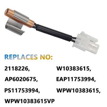 Sikawai W10383615 Refrigerator Thermistor for Whirlpool
