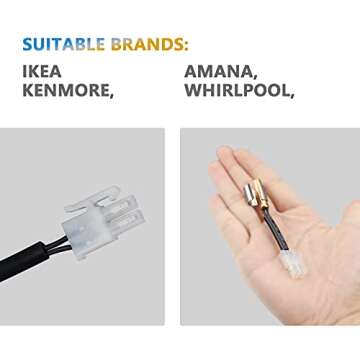 Sikawai W10383615 Refrigerator Thermistor for Whirlpool