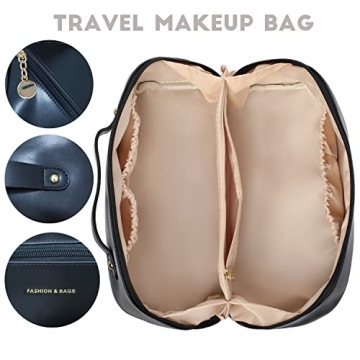 Katadem Travel Makeup Bag for Easy Organization and Travel
