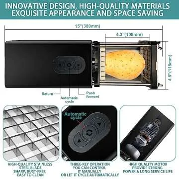 Fstcrt Electric French Fry Cutter - Professional and Efficient