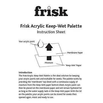 Frisk Acrylic Keep-Wet Palette for Artists of All Levels