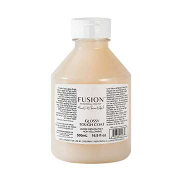 Fusion Mineral Paint - Gloss - Tough Coat Wipe on Poly - 500 ml