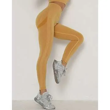 MANIFIQUE Seamless Leggings High Waisted Workout Yoga Gym Leggings for Women