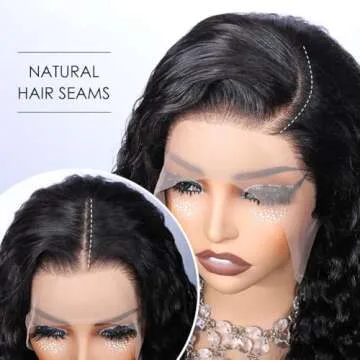 Alibeauty Water Wave Lace Front Human Hair Wig 18 inch