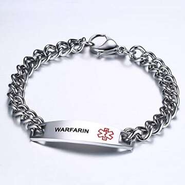 TTVOVO Medical Alert Bracelet for Safe Lifestyle