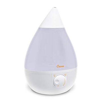Crane Ultrasonic Cool Mist Humidifier for Bedroom, Nursery, and Office, Large 1 Gallon Tank, Filter ...