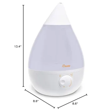 Crane Ultrasonic Cool Mist Humidifier for Home and Office