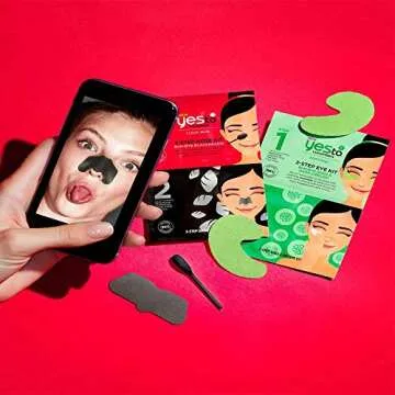 Yes To Tomatoes Two-Step Nose Kit, Detoxifying Daily Cleanser & Nose Strip Clears Breakouts Without Over-Drying With Salicylic Acid & Antioxidants, Natural, Vegan & Cruelty Free, 1-Pack