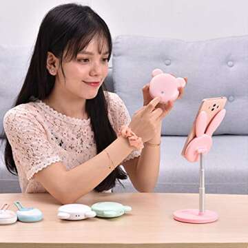 Adjustable YAMOKOS Bunny Phone Stand - Perfect Gift Idea