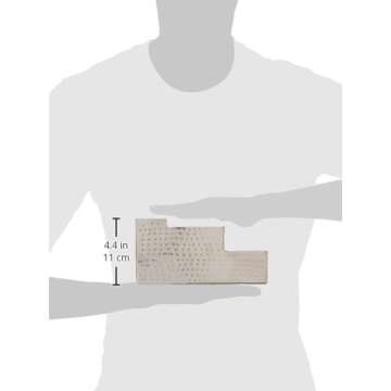 American Metalcraft HMBAR9 Stainless Steel Hammered Finish Bar/Coffee Caddy, Silver