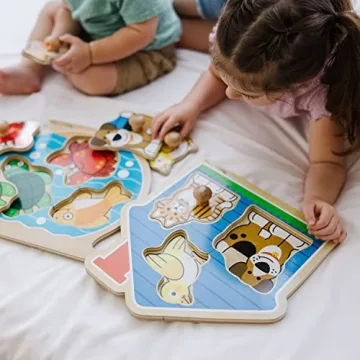Melissa & Doug Jumbo Knob Wooden Puzzles for Toddlers