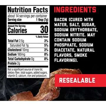 HORMEL CHOPPED BACON Snacks Pouch - Flavorful Convenience