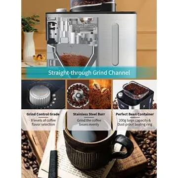 10-Cup Grind and Brew Coffee Maker with Timer